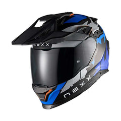 Nexx Y.travl Primal Helmet Blue Neon Matt