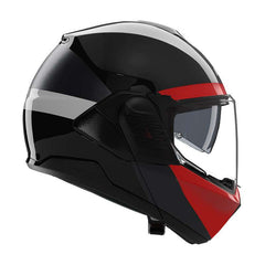Nolan N120.1 Blocco Helmet Anthracite Red