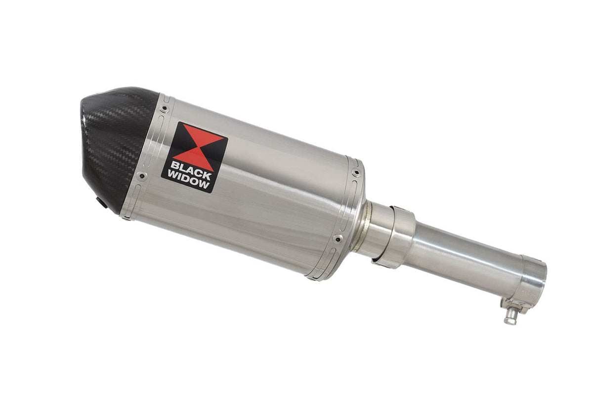 Aprilia RX 125 SX 125 200mm oval stainless carbon tip silencer