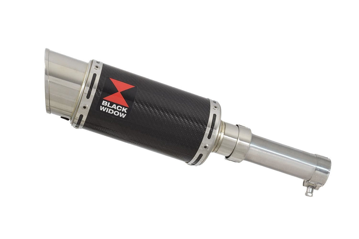 Aprilia RX 125 SX 125 200mm round carbon silencer