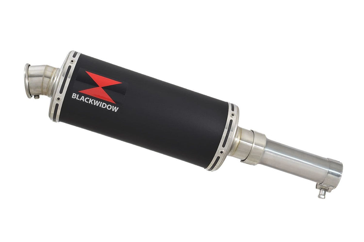 Aprilia RX 125 SX 125 300mm oval black stainless silencer