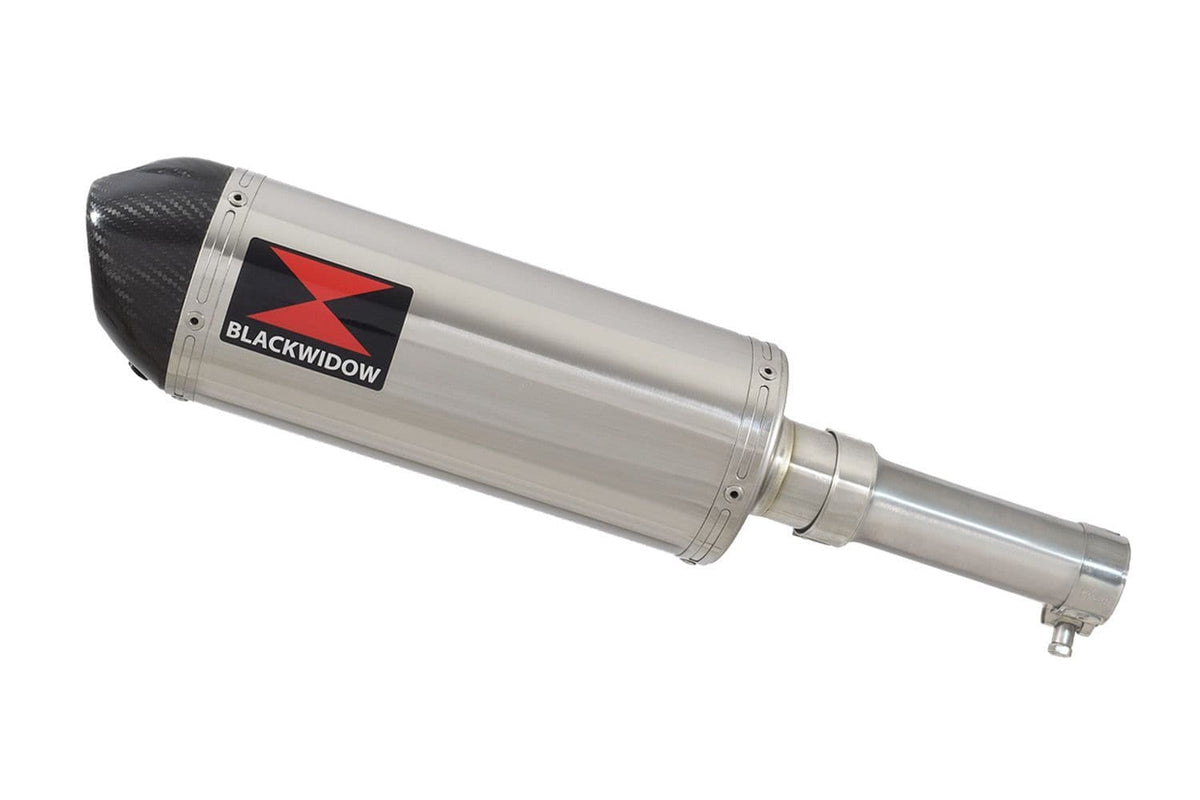 Aprilia RX 125 SX 125 300mm oval stainless carbon tip silencer