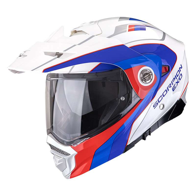 Scorpion Adx-2 Kamps Modular Helmet Red Blue