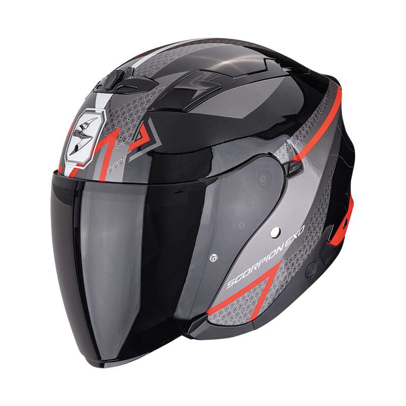 Scorpion Exo 230 Loop Helmet Black Red
