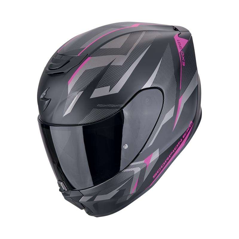 Scorpion Exo 391 Aaxo Helmet Black Matt Pink