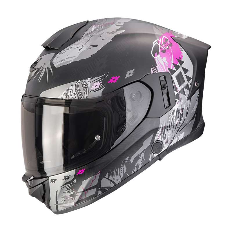 Scorpion Exo 530 Air Hadji Helmet Black Matt Pink