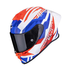Scorpion Exo R1 Evo 2 Air Valere Helmet Blue Red