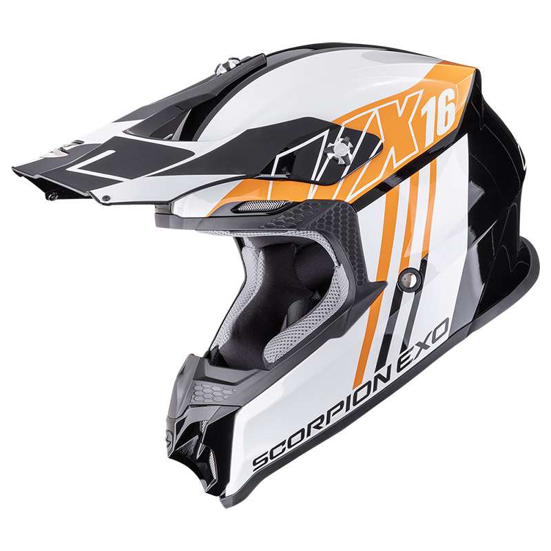 Scorpion Vx-16 Evo Air Lignes Helmet Orange