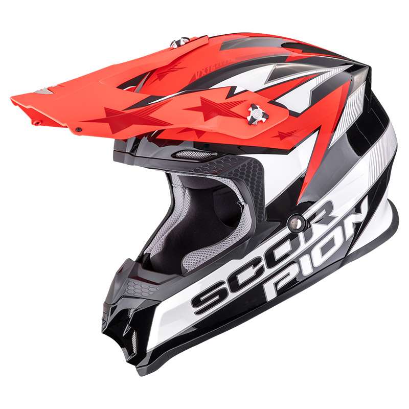 Scorpion Vx-16 Evo Air Patriot Helmet White Red