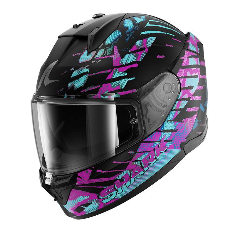 Shark D-skwal 3 Reptaia Mat Helmet Cameleon Black