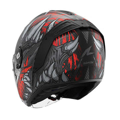 Shark Rs Jet Carbon Shaytan Mat Helmet Red