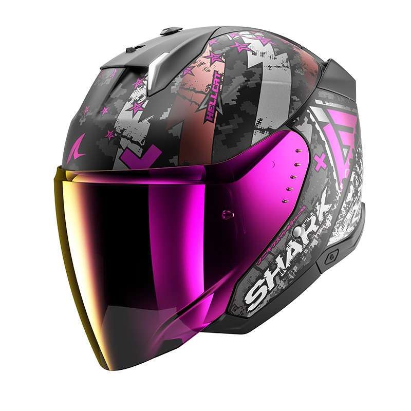 Shark Skwal I3 Jet Hellcat Mat Helmet Purple