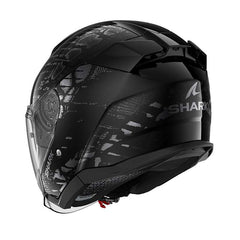 Shark Skwal Jet Reptaia Helmet Black