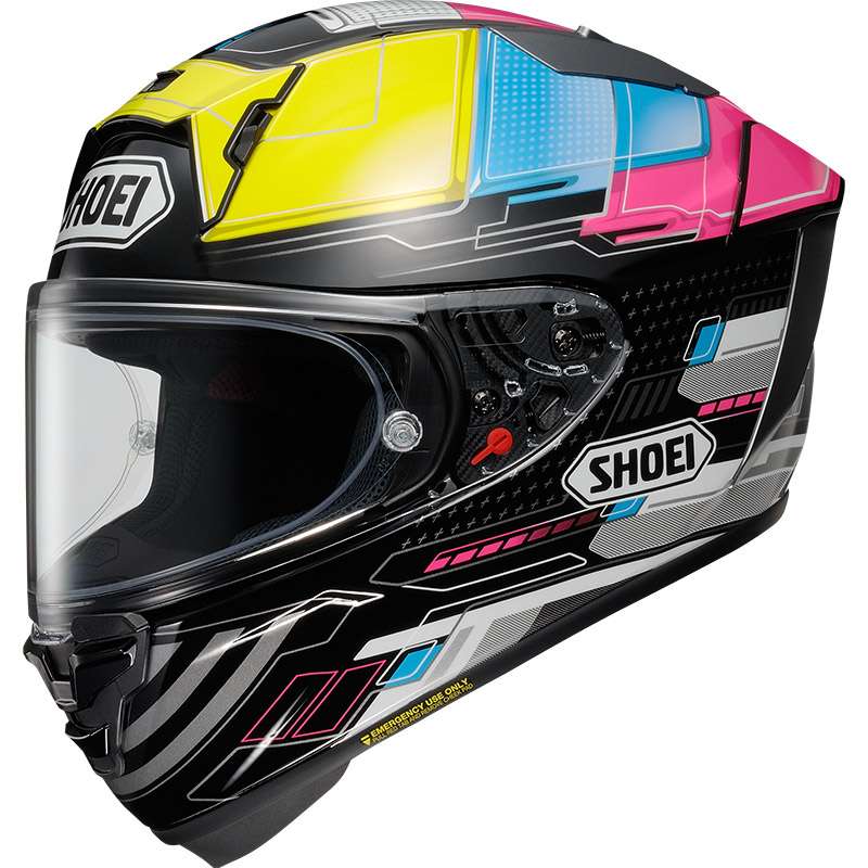Shoei X-spr Pro Proxy Tc-11 Helmet Pink Blue Yellow