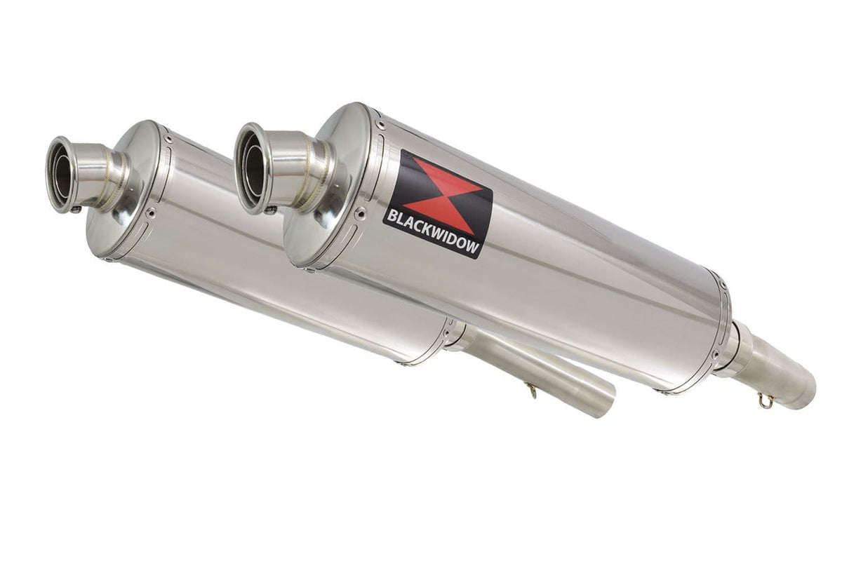 Aprilia SL1000 Falco 400mm oval stainless silencer