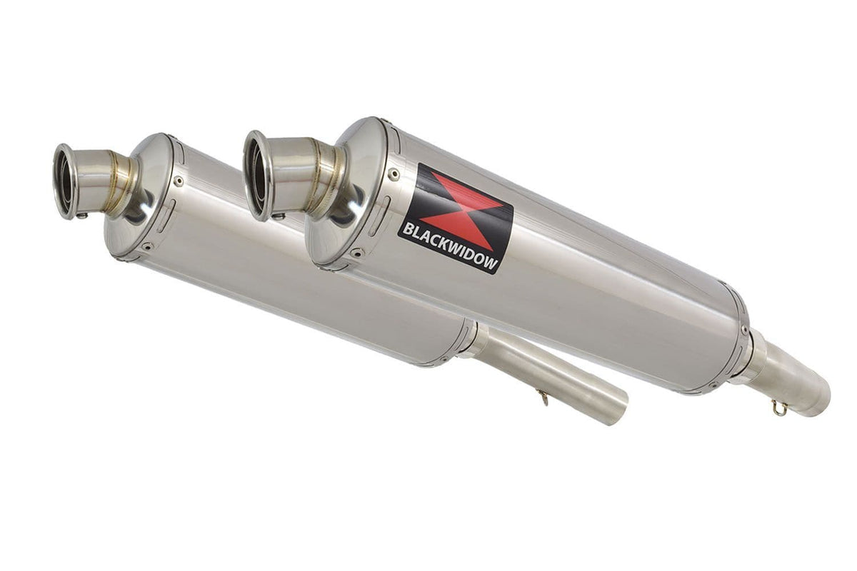 400mm Round Stainless Silencer for Aprilia SL1000 Falco 1999-2005