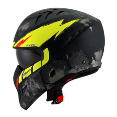 Suomy Armor Hi Volt Helmet Black Matt Yellow