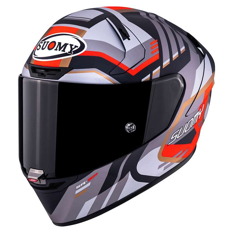 Suomy Sr-gp Evo Infrared Helmet Matte Gray Red