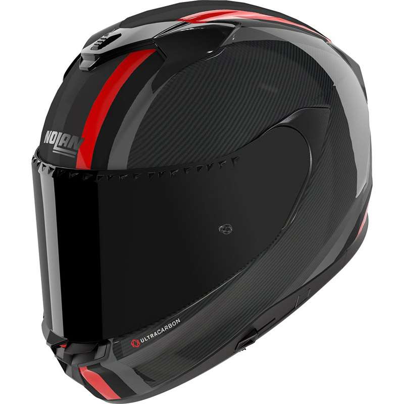 Nolan X-904 Ultra Carbon Gemini Helmet Black Red