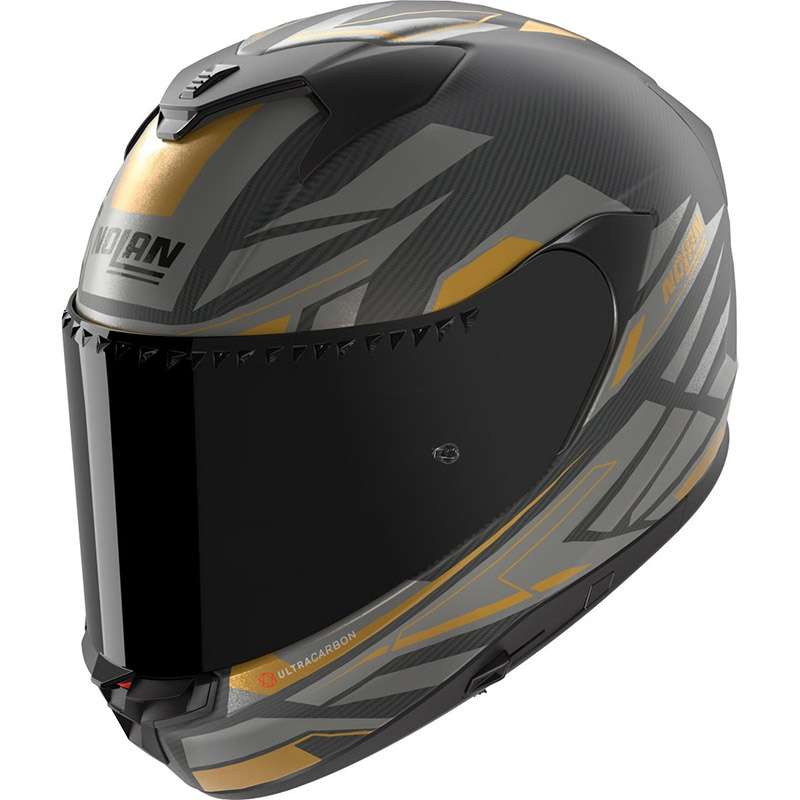 Nolan X-904 Ultra Carbon Helmet Black Gold Rhombus