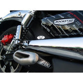 Zard Penta Steel Aluminium Exhaust For Triumph Rocket 3