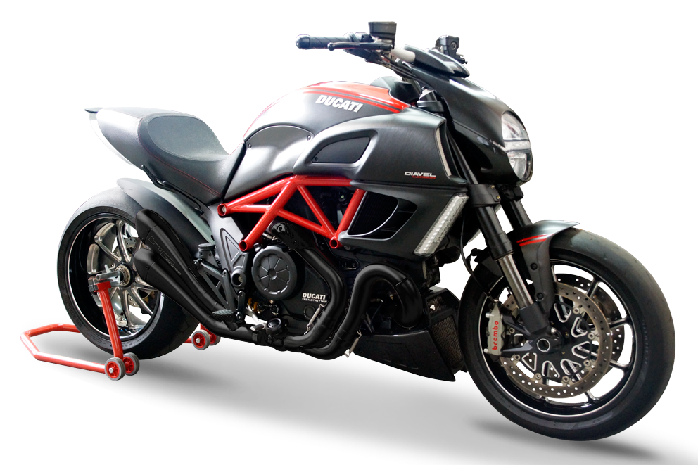 HP Corse Dual Hydroform Slip-On Exhaust for Ducati Diavel 1260
