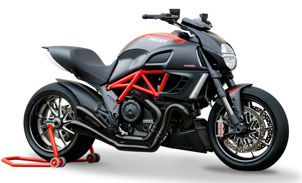 HP Corse Dual Hydroform Race Slip-On Exhaust for Ducati Diavel 1260
