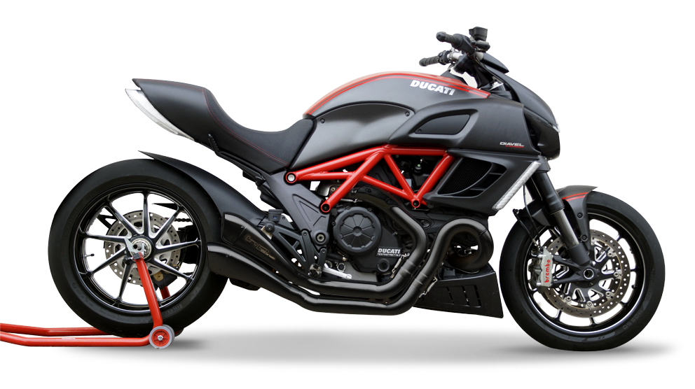 HP Corse Dual Hydroform Race Slip-On Exhaust for Ducati Diavel 1260