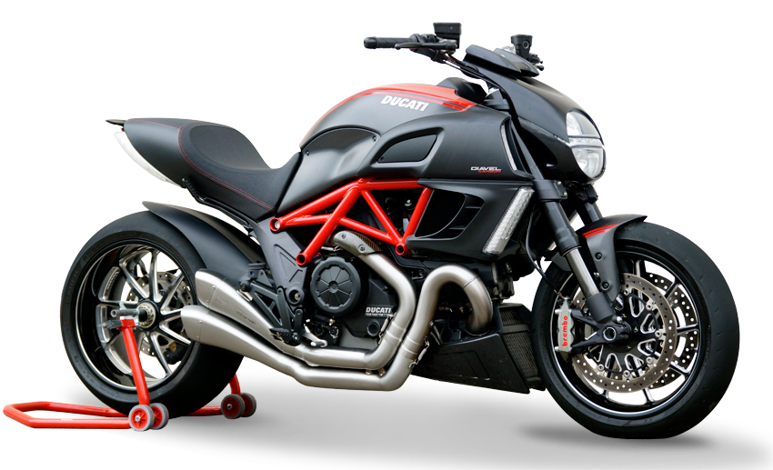 HP Corse Dual Hydroform Race Slip-On Exhaust for Ducati Diavel 1260