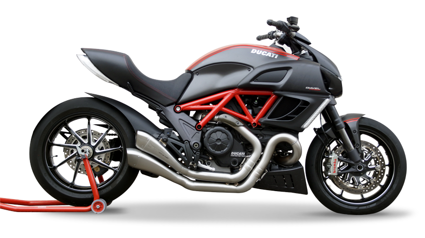 HP Corse Dual Hydroform Race Slip-On Exhaust for Ducati Diavel 1260