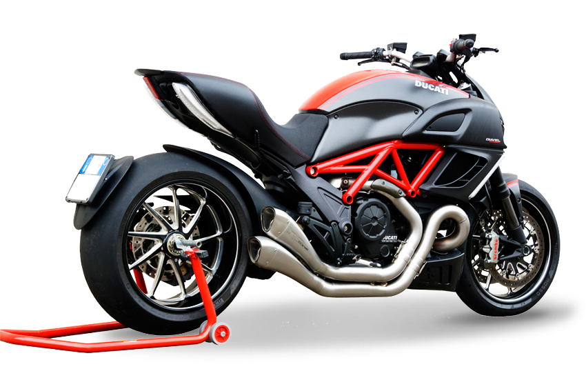 HP Corse Dual Hydroform Race Slip-On Exhaust for Ducati Diavel 1260