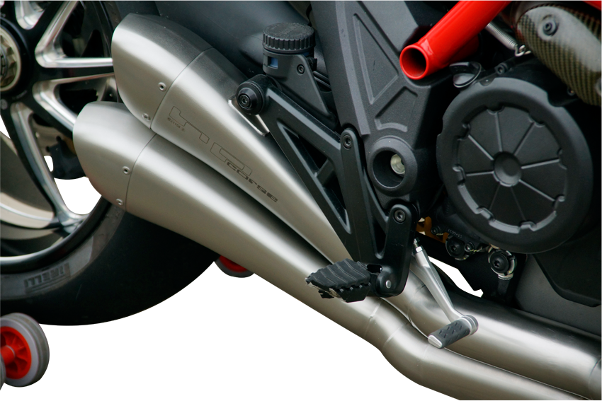 HP Corse Dual Hydroform Race Slip-On Exhaust for Ducati Diavel 1260