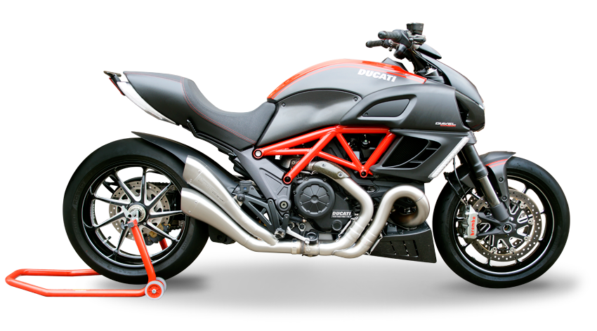 HP Corse Dual Hydroform Slip-On Exhaust for Ducati Diavel 1260
