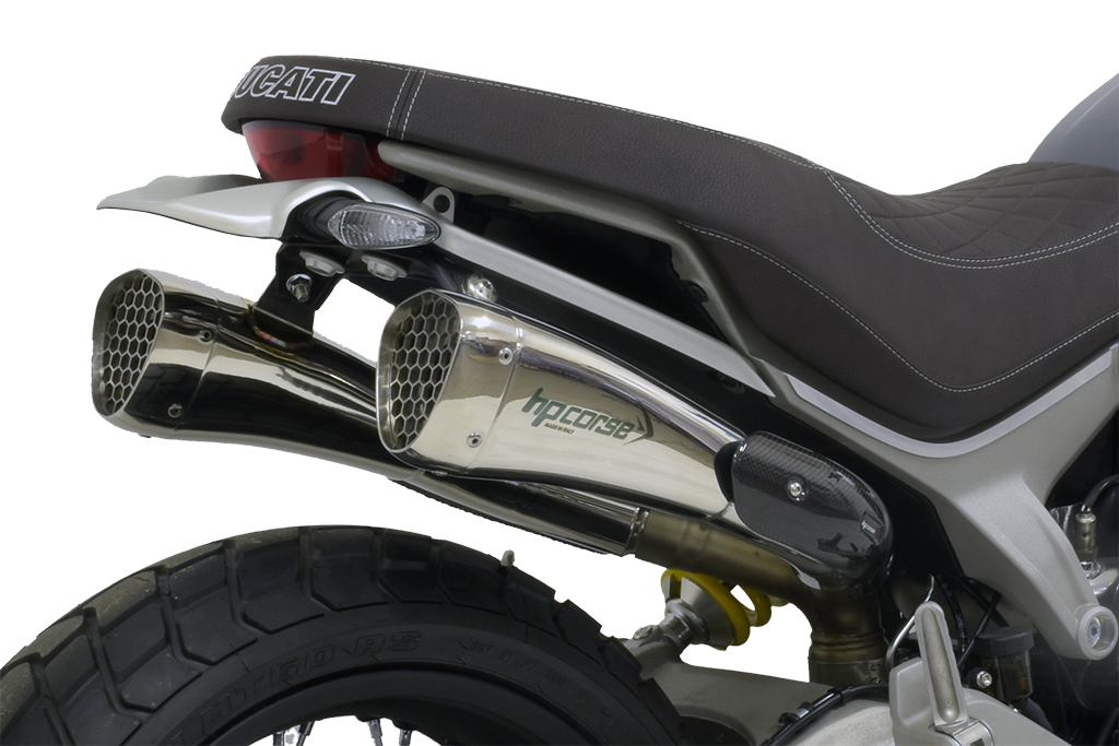 HP Corse Hydroform Corsa Short Slip-On Exhaust For Ducati Scrambler 1100
