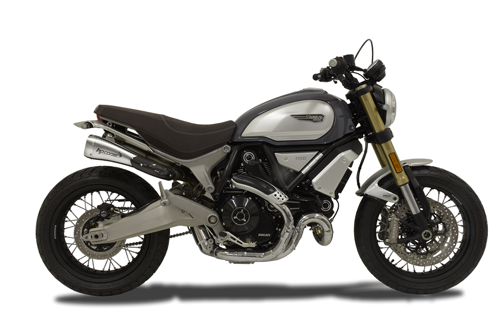 HP Corse Hydroform Corsa Short Slip-On Exhaust For Ducati Scrambler 1100