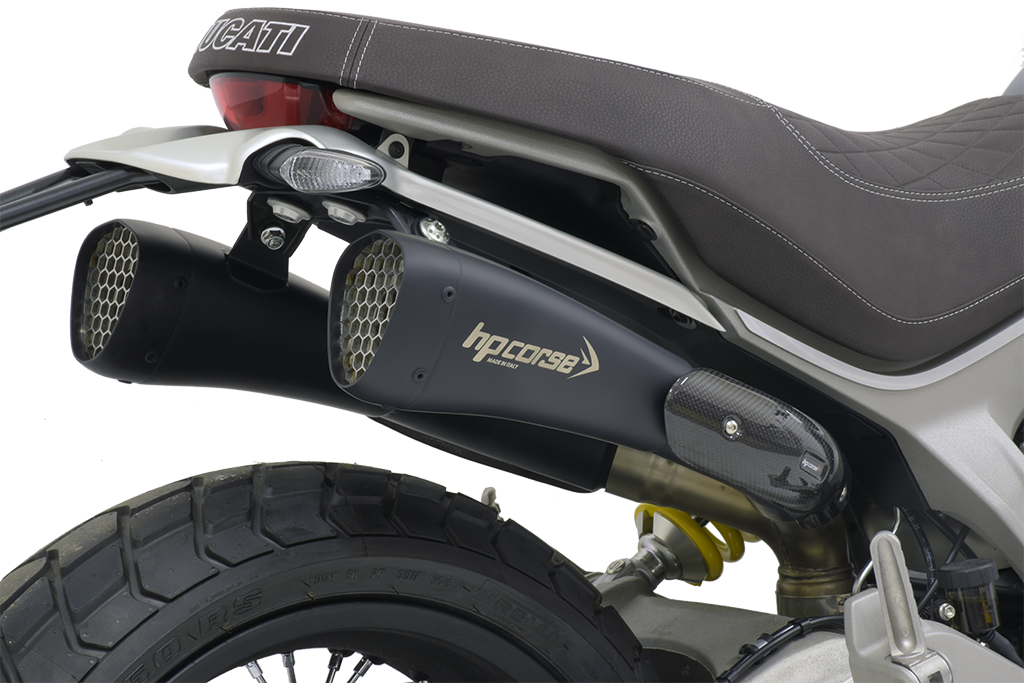 HP Corse Hydroform Corsa Short Slip-On Exhaust For Ducati Scrambler 1100