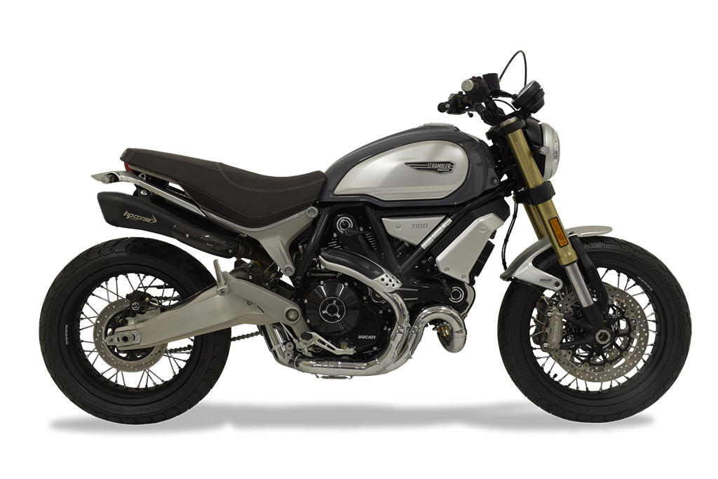 HP Corse Hydroform Short Slip-On Exhaust For Ducati Scrambler 1100