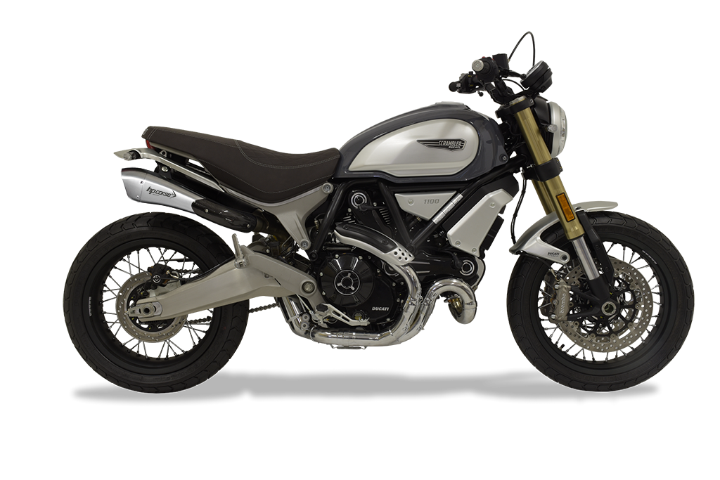 HP Corse Hydroform Short Slip-On Exhaust For Ducati Scrambler 1100