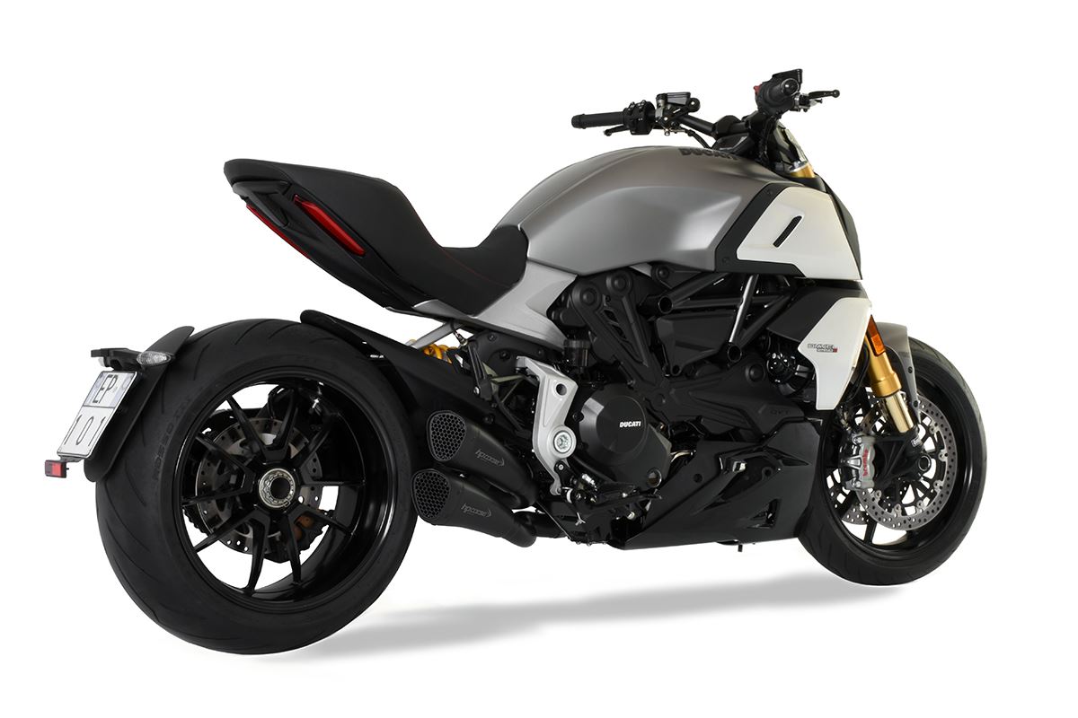 HP Corse Dual Hydroform Short R Slip-On Exhaust For Ducati Diavel 1260