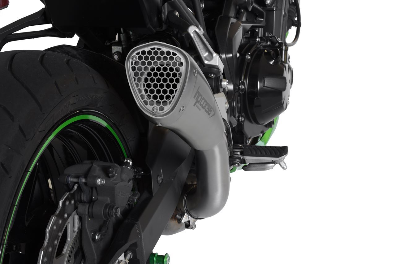 HP Corse Hydroform Short R Slip-On Exhaust For Kawasaki Z900 2020-22
