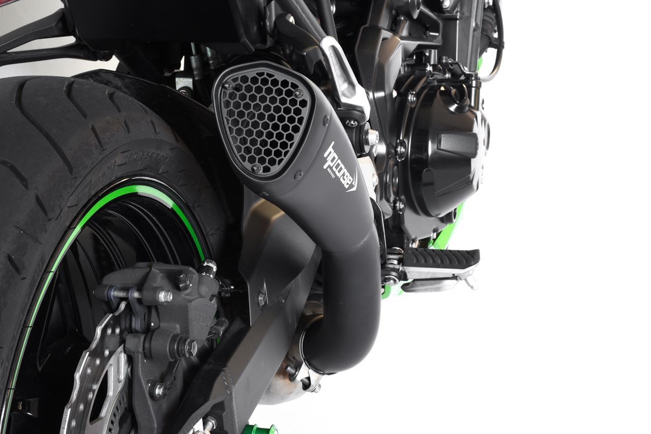 HP Corse Hydroform Short R Slip-On Exhaust For Kawasaki Z900 2020-22