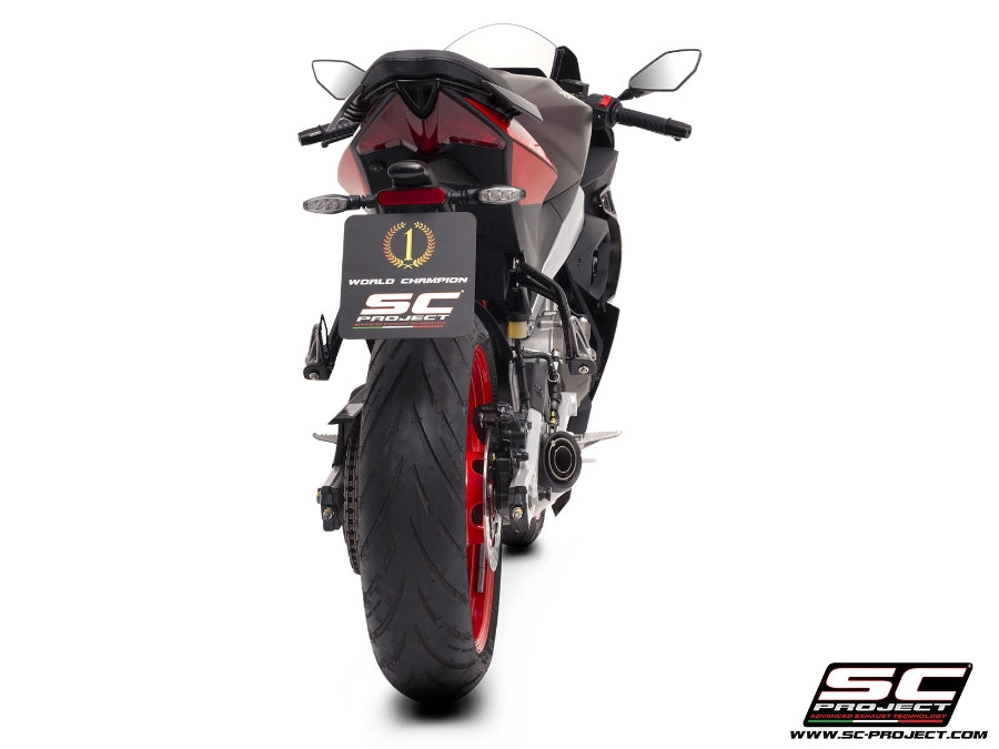 SC Project S1 Stainless Steel Full Exhaust System for Aprilia RS 457