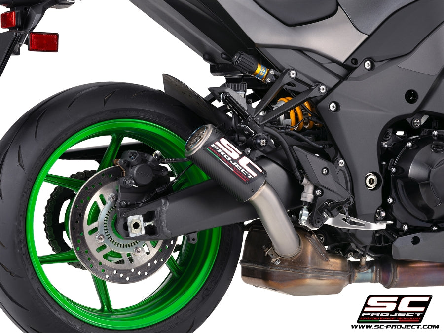 SC Project CR-T Carbon Fibre Slip-On Exhaust for Kawasaki Z1100