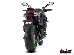 SC Project S1 Titanium Matt Black Slip-On Exhaust for Kawasaki Z1100