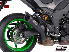 SC Project S1 Titanium Matt Black Slip-On Exhaust for Kawasaki Z1100