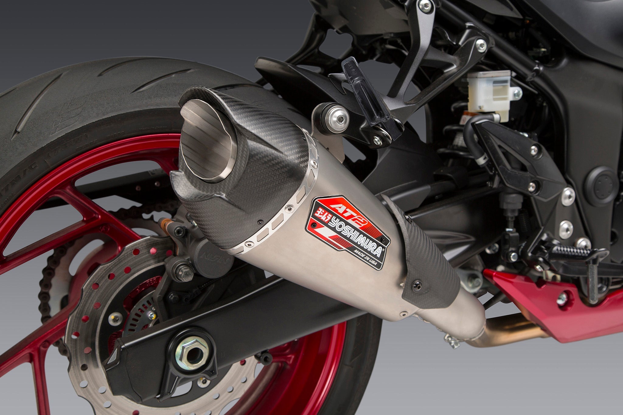 YOSHIMURA AT2 STAINLESS SLIP-ON EXHAUST FOR SUZUKI GSX-S750/Z 2018-22