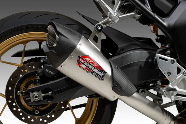 Yoshimura AT2 Stainless Steel Slip-On Exhaust for Honda CB1000 Hornet