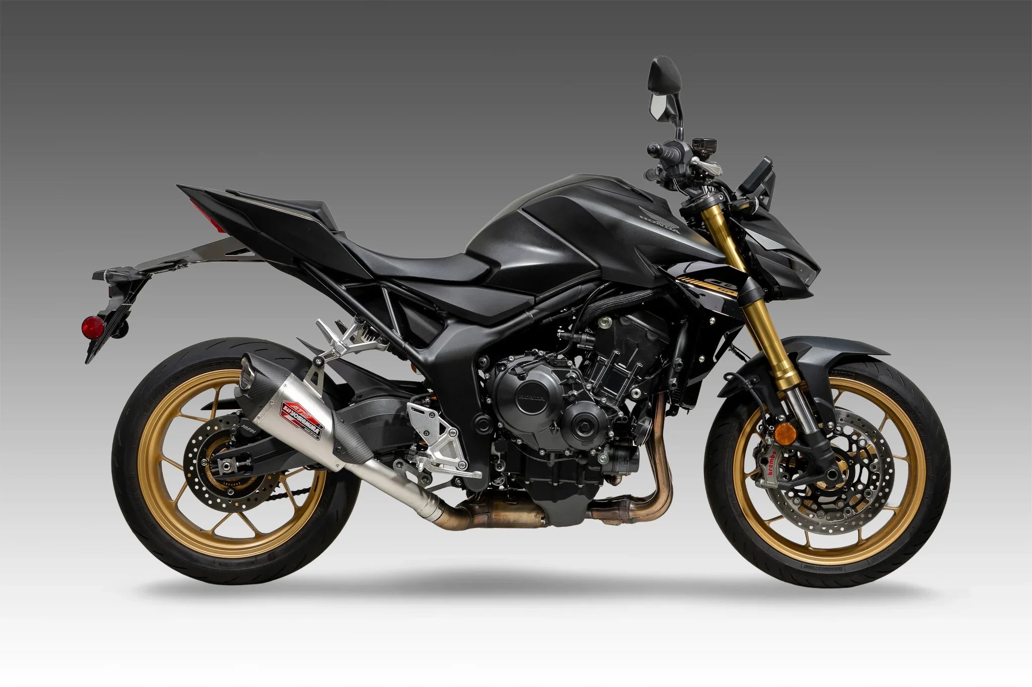 Yoshimura AT2 Stainless Steel Slip-On Exhaust for Honda CB1000 Hornet