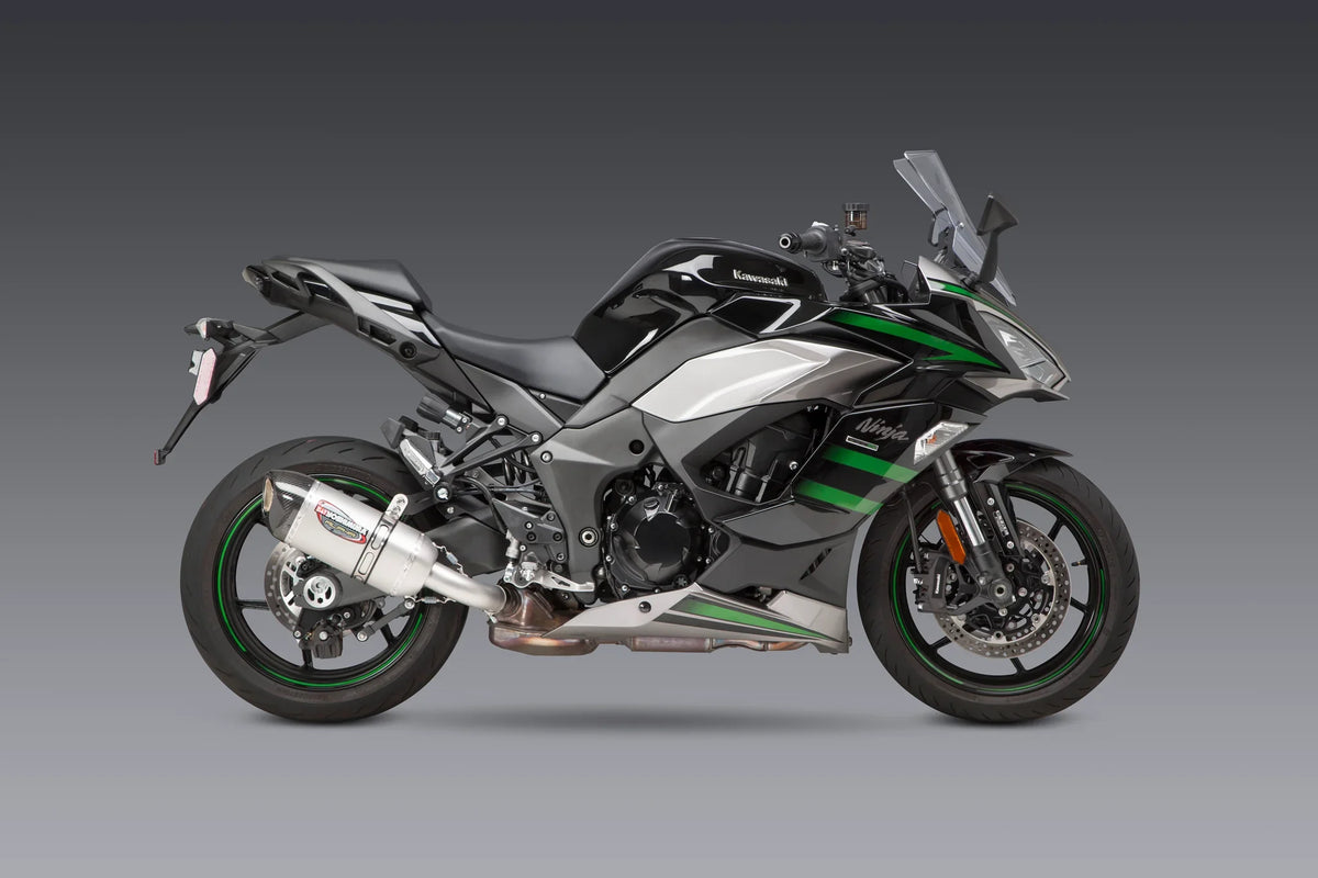 Yoshimura Alpha Stainless Steel Slip-On Exhaust for Kawasaki Ninja 1100SX