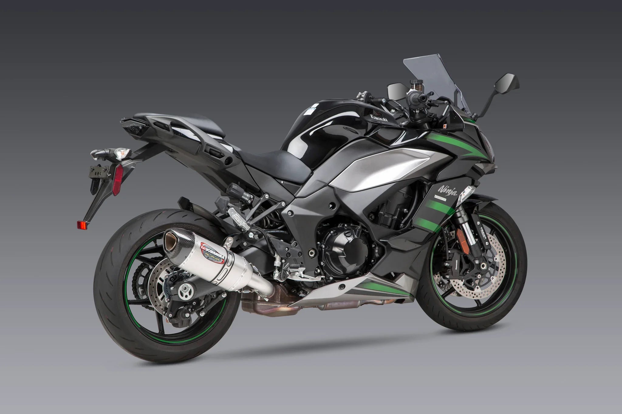 Yoshimura Alpha Stainless Steel Slip-On Exhaust for Kawasaki Ninja 1100SX